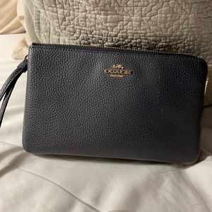 Coach leather wristlet